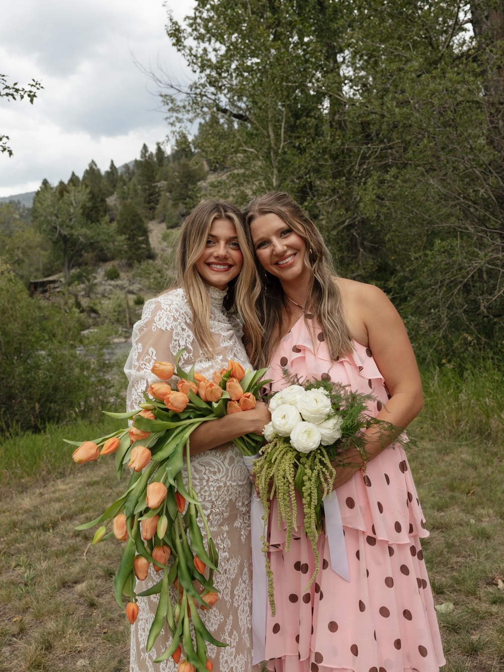 Pink Polka Dot Tiered Halter Maxi Dress - Picture 3 of 3